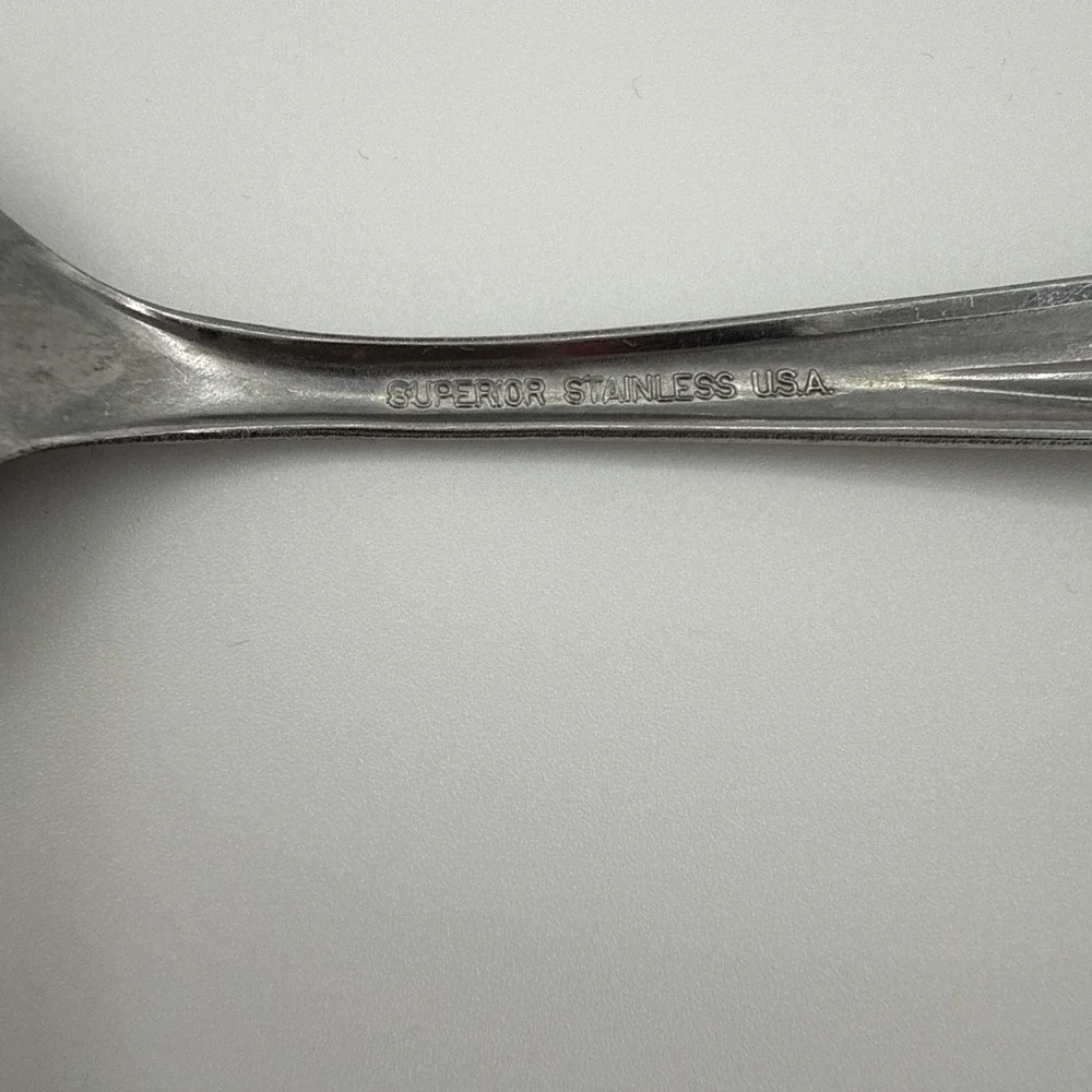 Superior Stainless Radiant Rose Replacement Spoon Stainless Steel USA‎ Vintage